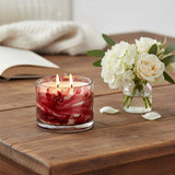 Blown Glass Tumbler Candle - Wind Red
