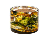 Blown Glass Tumbler Candle - Wind Yellow & Green