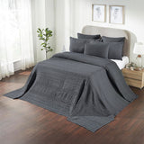 Waffle Weave Dark Gray Blanket-Lange General Store