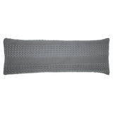 Waffle Weave Dark Gray Body Pillow Cover-Lange General Store