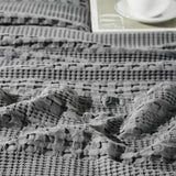 Waffle Weave Dark Gray Euro Sham Set of 2-Lange General Store