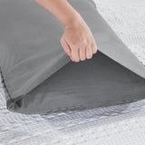 Waffle Weave Dark Gray Sham Set of 2-Lange General Store