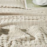 Waffle Weave Natural Euro Sham Set of 2-Lange General Store
