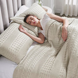 Waffle Weave Natural Sham Set of 2-Lange General Store