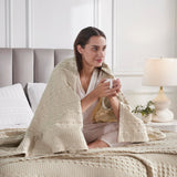 Waffle Weave Natural Throw-Lange General Store