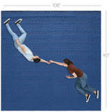 Waffle Weave Navy Blue Blanket-Lange General Store