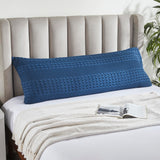 Waffle Weave Navy Blue Body Pillow Cover-Lange General Store