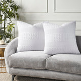 Waffle Weave White Pillow Cover Set of 2-Lange General Store