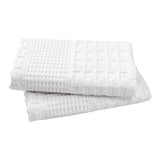 Waffle Weave White Sham Set of 2-Lange General Store