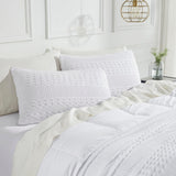 Waffle Weave White Sham Set of 2-Lange General Store