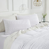Waffle Weave White Sham Set of 2-Lange General Store