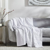 Waffle Weave White Throw-Lange General Store