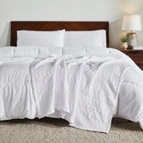 Waffle Weave White Throw-Lange General Store