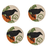 Watching Pumpkins Braided Coaster Set of 4