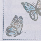 Water Blue Plaid Butterfly Dishtowel-Lange General Store