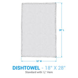 Water Blue Plaid Butterfly Dishtowel-Lange General Store