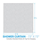 Water Blue Plaid Shower Curtain-Lange General Store