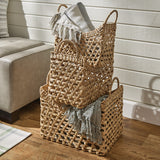 Water Hyacinth Basket Set of 3-Lange General Store
