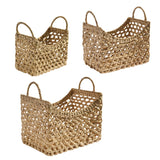Water Hyacinth Basket Set of 3-Lange General Store