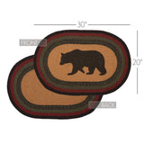 Wattsyn Bear Braided Oval Rug