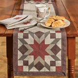 Weathered Barnboard Block Table Runner 54"-Lange General Store
