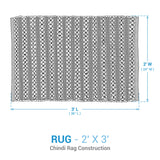 Weathered Barnboard Chindi Rag Rug-Lange General Store