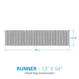 Weathered Barnboard Chindi Table Runner-Lange General Store