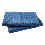 Waffle Weave Navy Blue Euro Sham Set of 2-Lange General Store