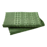 Waffle Weave Olive Green Euro Sham Set of 2-Lange General Store