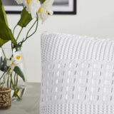 Waffle Weave White Body Pillow Cover-Lange General Store