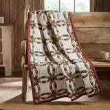 Wedding Rings Quilted Throw-Lange General Store