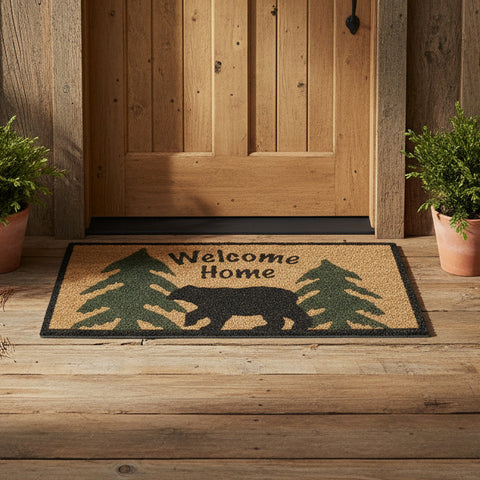 Welcome Home Evergreen Door Mat-Lange General Store
