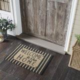 Welcome To Our Home Grey Stripes Door Mats-Lange General Store