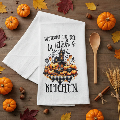 Welcome To the Witches Kitchen Flour Sack Towel-Lange General Store