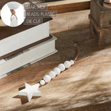 White Beads & Star Ornament-Lange General Store
