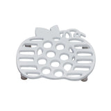 White Pumpkin Metal Trivet-Lange General Store