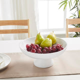 White Ribbed Wooden Bowl-Lange General Store