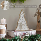 White Washed Angel Natural Wooden Tree-Lange General Store