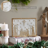 White Washed In A Manger Natural Wooden Sign-Lange General Store