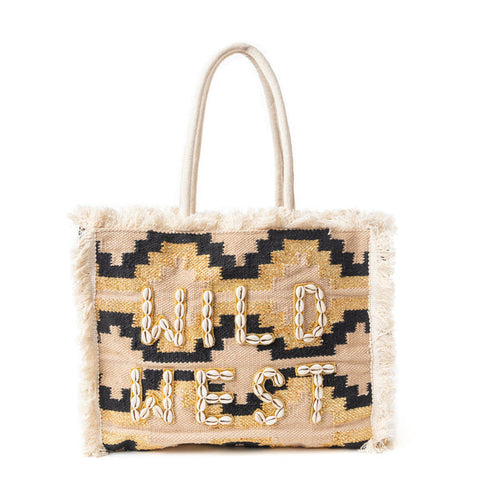 Wild West Sandstone Tote Bag-Lange General Store