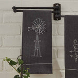 Windmill Farm Embroidered Dishtowel