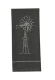 Windmill Farm Embroidered Dishtowel-Lange General Store