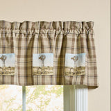 Windmill Farm Tinderbox Brown Patch Valance-Lange General Store