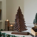 Winter Fir Dark Wooden Tree-Lange General Store