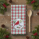 Winterberry Cardinal Patch Tea Towel