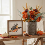 Witch Broom Ride Halloween Sign 6x6