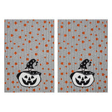 Witchy Pumpkins Striped Tea Towel Set of 2-Lange General Store