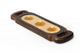 Wood Candle Tray Hand-Poured Soy Scented Candle - Small