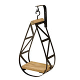 Wood & Iron Hanging Shelf