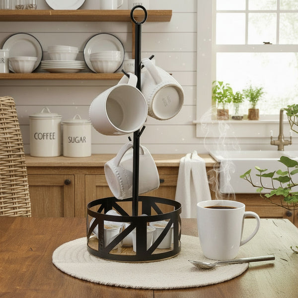 Wood & Iron Mug Rack – Lange General Store